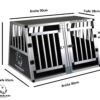 Hunde Alubox - 90x65x55 - Ecoline - Art.Nr. 9065E
