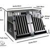 Hunde Alubox - 95x75x63 EG - Ecoline - Art.Nr. 9575EGE