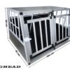 Hunde Alubox - 104x91x69 DG - Ecoline - Art.Nr. 10491DGE