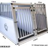 Hunde Alubox - 110x95x77 DG - Comfort - Art.Nr. 11095DGC