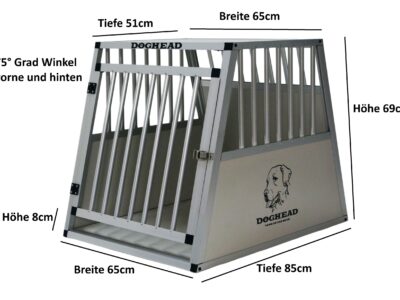 Hunde Alubox – 65x85x69 – Comfort – nicht für Kombis geeignet – Art. Nr. 6585C