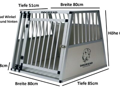 Hunde Alubox – 80x85x69 – Comfort – nicht für Kombis geeignet – Art.Nr. 8085C